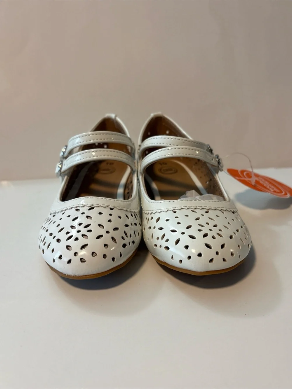 wonder nation girls double strap dress shoe with block heel sz 10 New